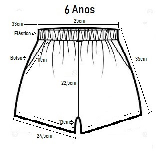 Shorts Infantil – 6 anos - Imagem 2