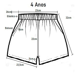 Shorts Infantil - 4 anos - Imagem 2