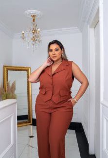 Conjunto Colete Marrante